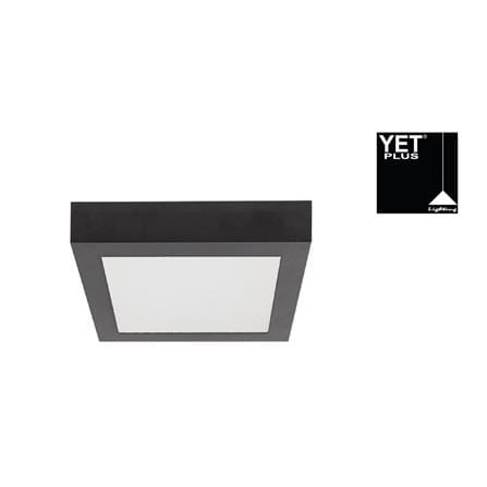 YETPLUS LED SURFACE DOWNLIGHT 9005 12W 6500K BLACK SQUARE