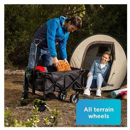 BLACK & DECKER COLLAPSIBLE WAGON CART BDCWBK01-XJ 80KG &ndash; BLACK