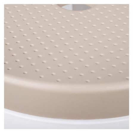 SPRING PLASTIC STOOL  BEST CHAIR WHITE/BROWN