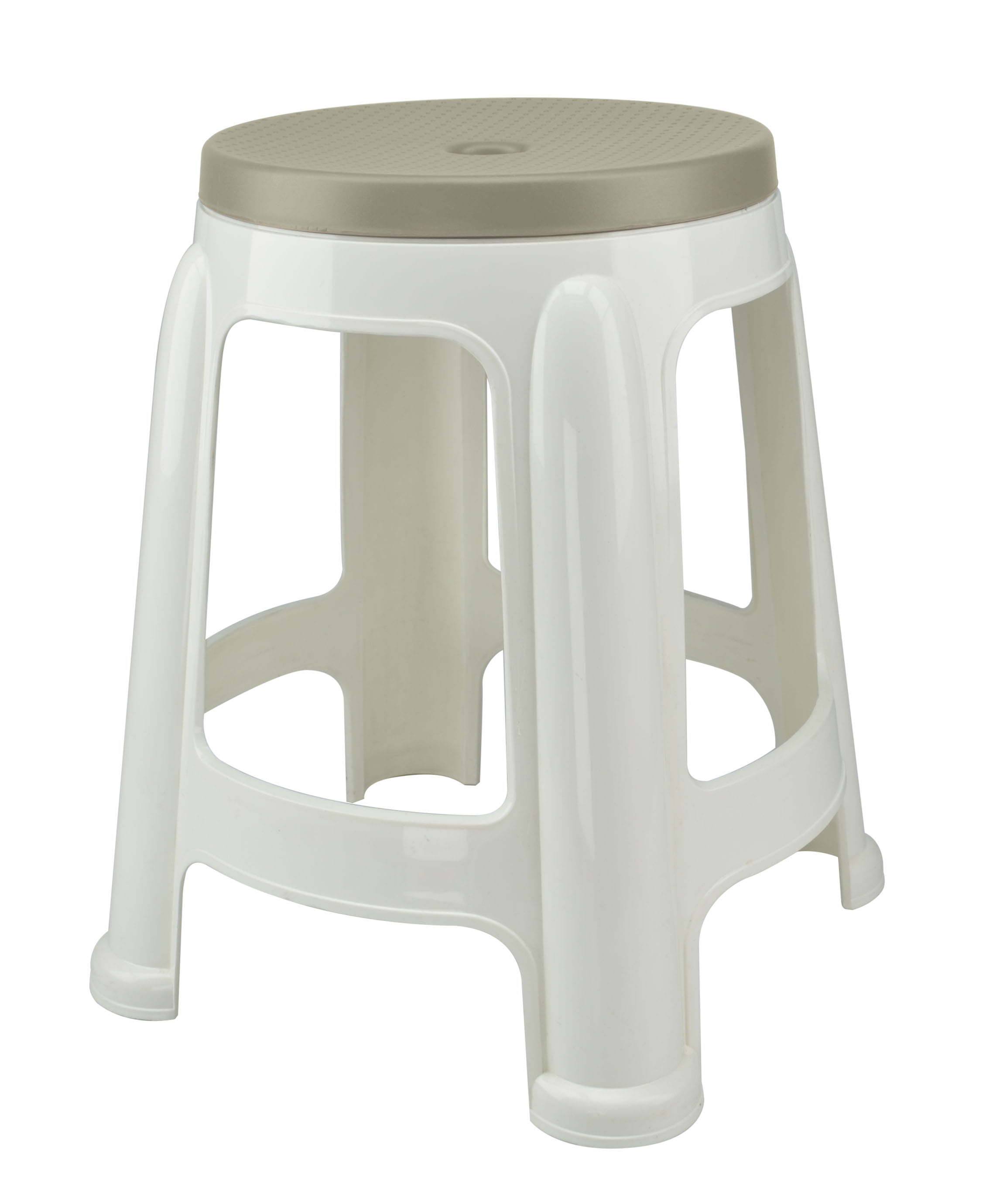 SPRING PLASTIC STOOL  BEST CHAIR WHITE/BLUE