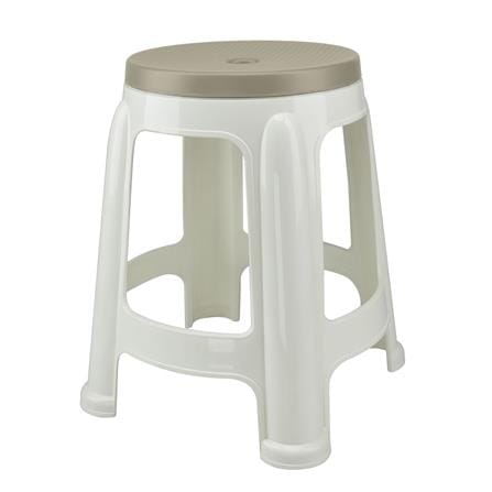 SPRING PLASTIC STOOL  BEST CHAIR WHITE/BLUE
