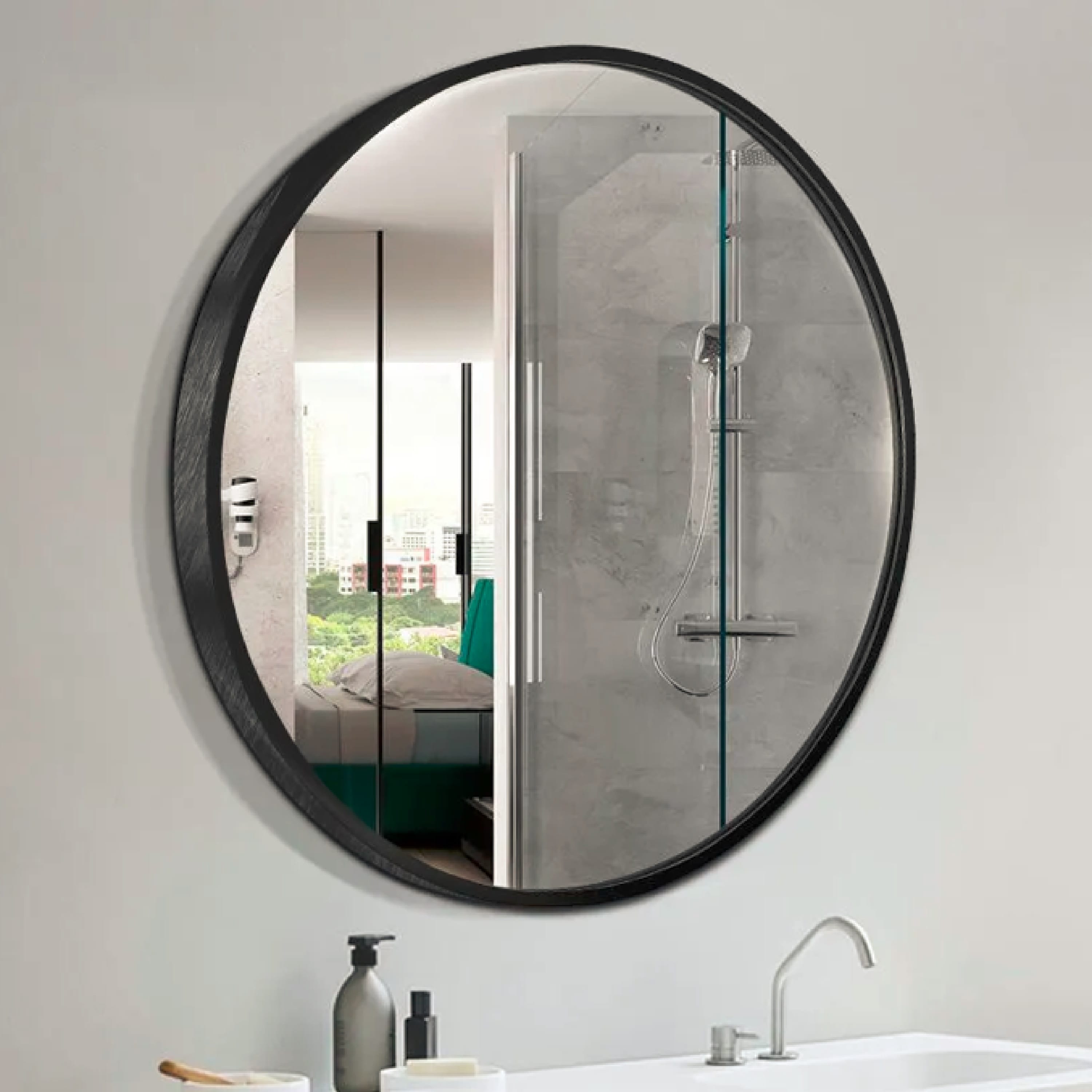 Moya Mirror JY0403 60x60cm-Black