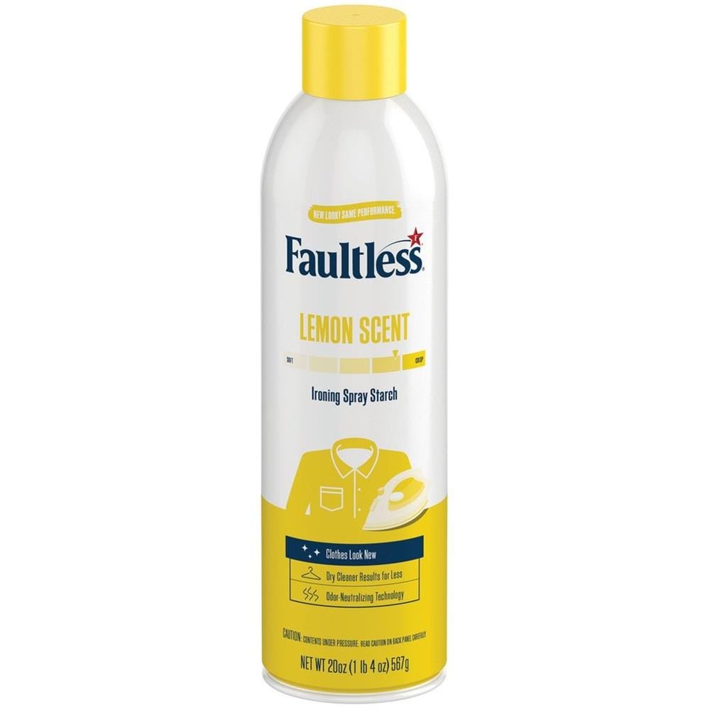 FAULTLESS LEMON SCENT IRONING SPRAY STARCH 567G