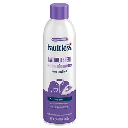 FAULTLESS LAVENDER SCENT IRONING SPRAY STARCH 567G