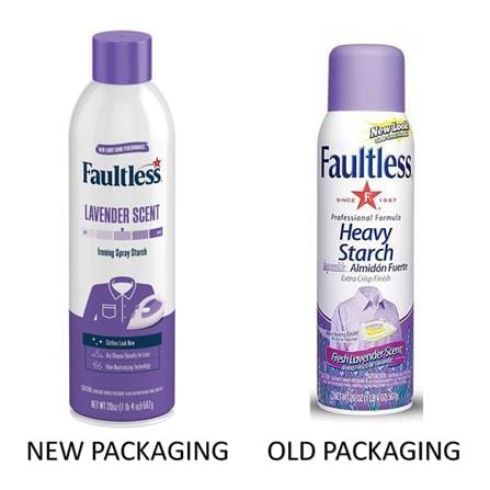 FAULTLESS LAVENDER SCENT IRONING SPRAY STARCH 567G