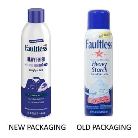FAULTLESS HEAVY FINISH IRONING SPRAY STARCH 567G