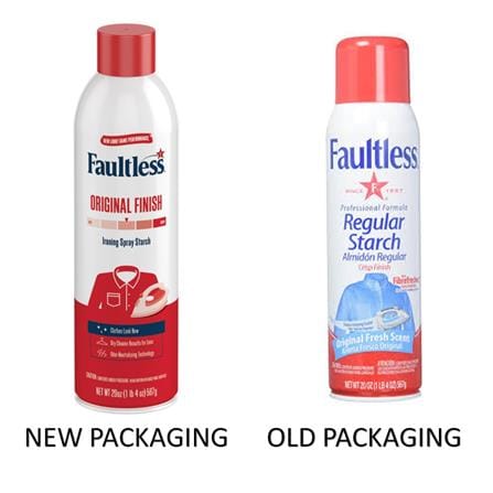 FAULTLESS ORIGINAL FINISH IRONING SPRAY STARCH 567G
