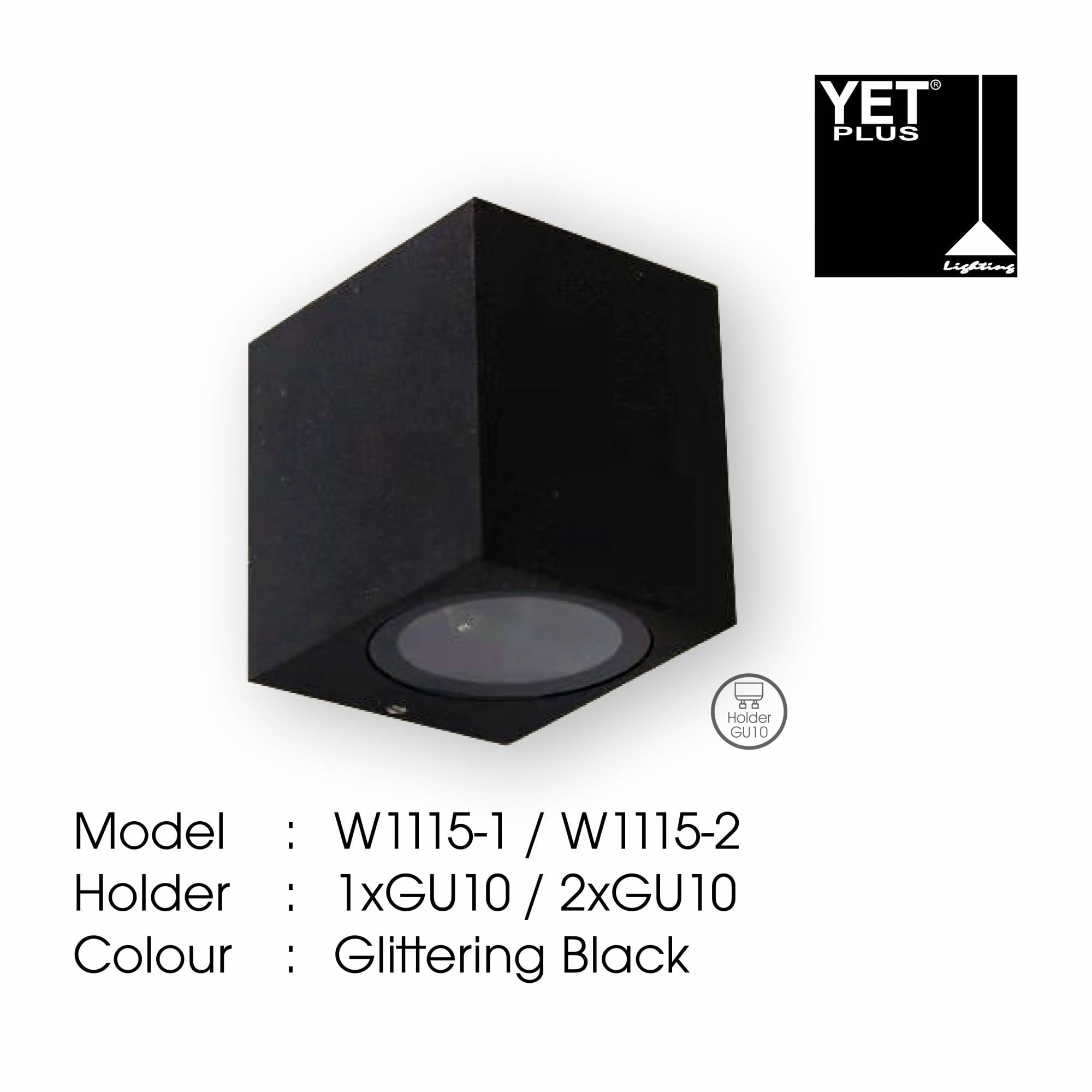 YETPLUS WALL OUTDOOR W1115-1 GU10 WARM WHITE (3000K)