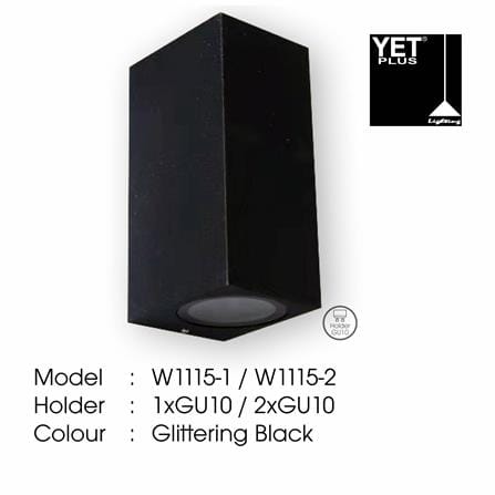 YETPLUS WALL OUTDOOR W1115-2 GU10 WARM WHITE (3000K)