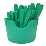 LUXORY STAINLESS STEEL 24 PCS CUTLERY SET-GREEN