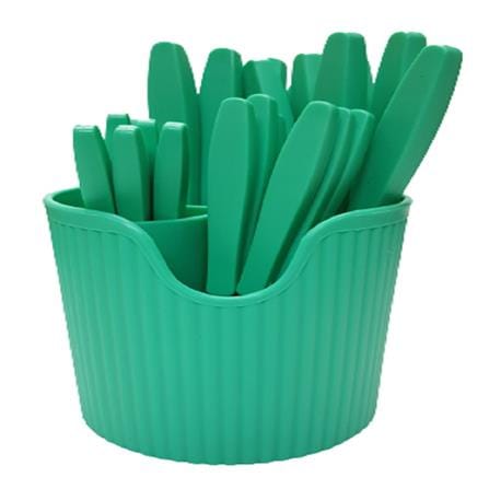 LUXORY STAINLESS STEEL 24 PCS CUTLERY SET-GREEN