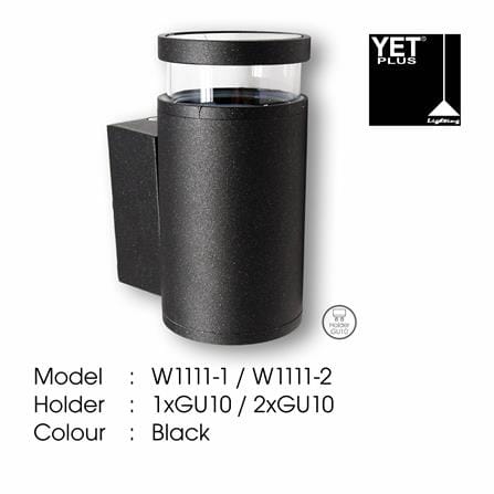 YETPLUS WALL OUTDOOR W1111-1 GU10 WARM WHITE (3000K)