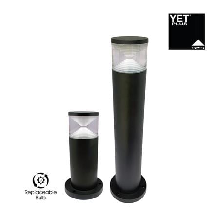 YETPLUS BOLLARD P2008 GU10 BLACK H50