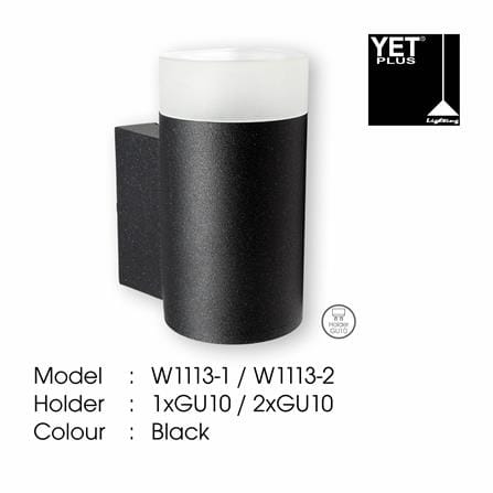 YETPLUS WALL OUTDOOR W1113-1 GU10 WARM WHITE (3000K)
