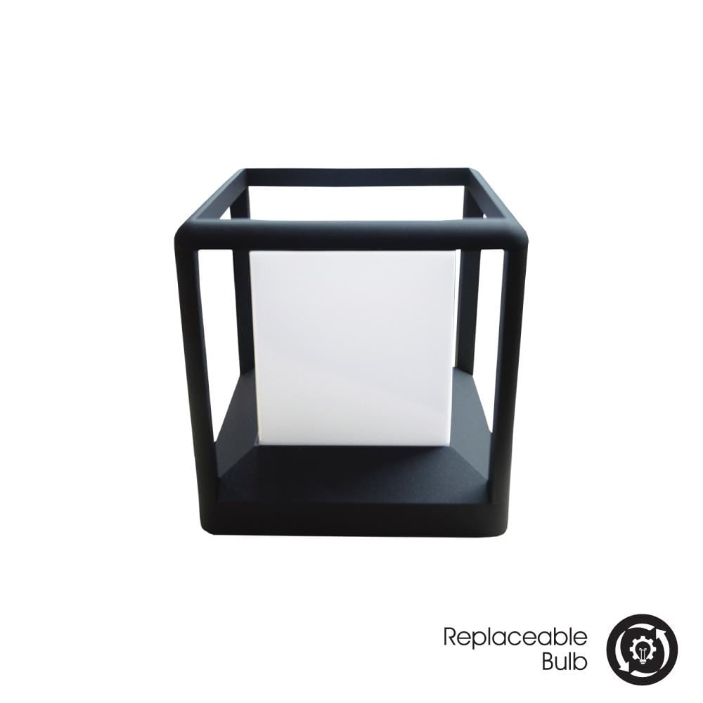 YETPLUS GATE LAMP B0162 H21 E27 BLACK 7"
