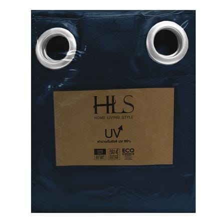 HLS CURTAIN EYELET LILY UV 140X180CM DARK BLUE