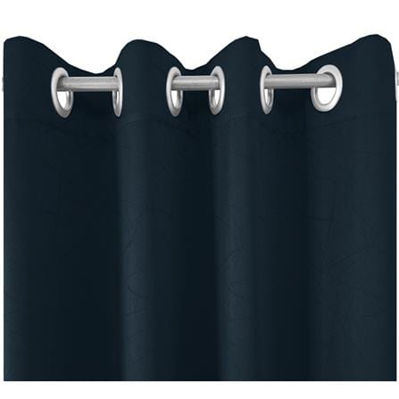 HLS CURTAIN EYELET LILY UV 140X250CM DARK BLUE
