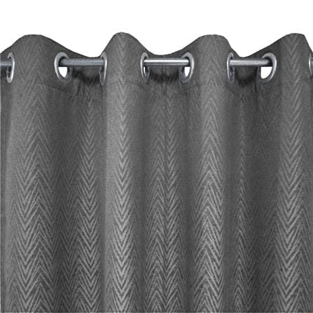 HLS CURTAIN EYELET BELLE UV 140X220CM DARK GRAY