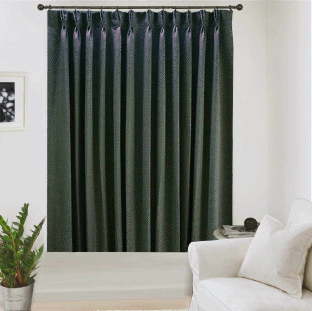 HLS CURTAIN FRENCH PLEAT BELLE UV 140X180CM DARK GRAY