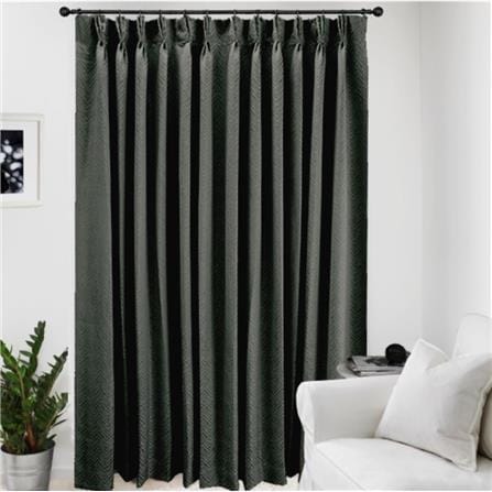 HLS CURTAIN FRENCH PLEAT BELLE UV 140X280CM DARK GRAY