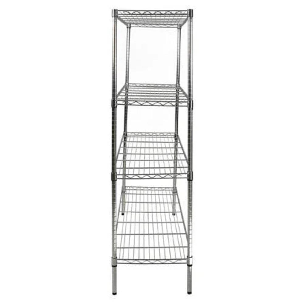 SHELF HEAVY DUTY 4 TIERS 90x45CM CHR
