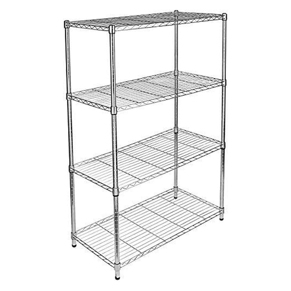 SHELF HEAVY DUTY 4 TIERS 90x45CM CHR