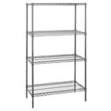 SHELF HEAVY DUTY 4 TIERS 90x45CM CHR