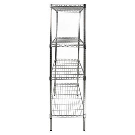 SHELF HEAVY DUTY 4 TIERS 90x45CM CHR
