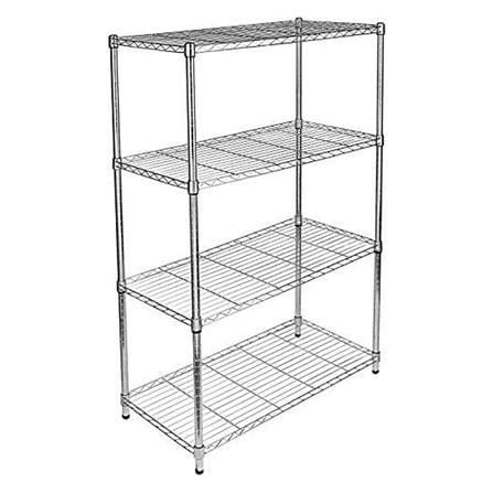 SHELF HEAVY DUTY 4 TIERS 90x45CM CHR