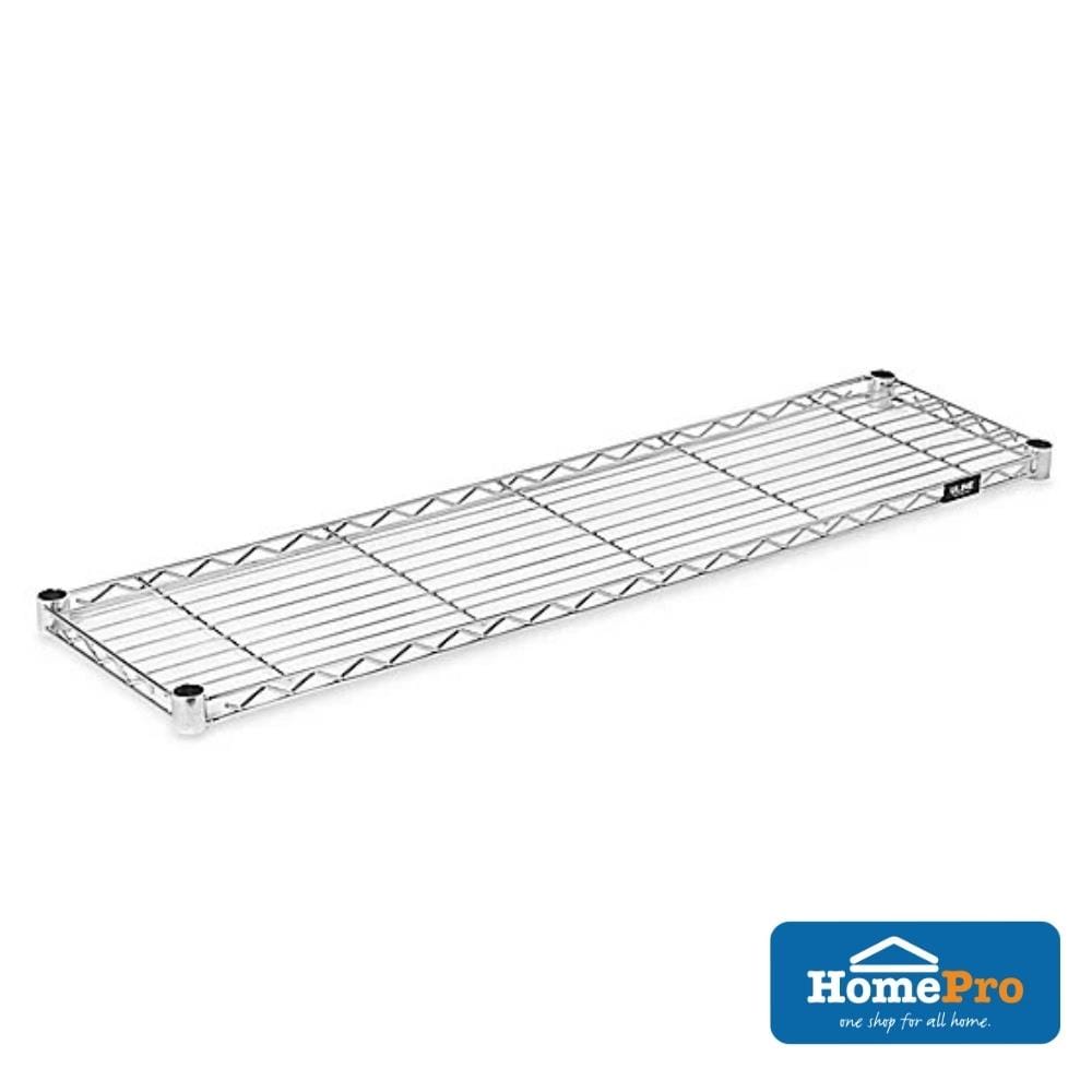 CHROME WIRE SHELF HALF LEVEL 18X90CM SILVER