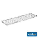 CHROME WIRE SHELF HALF LEVEL 18X90CM SILVER