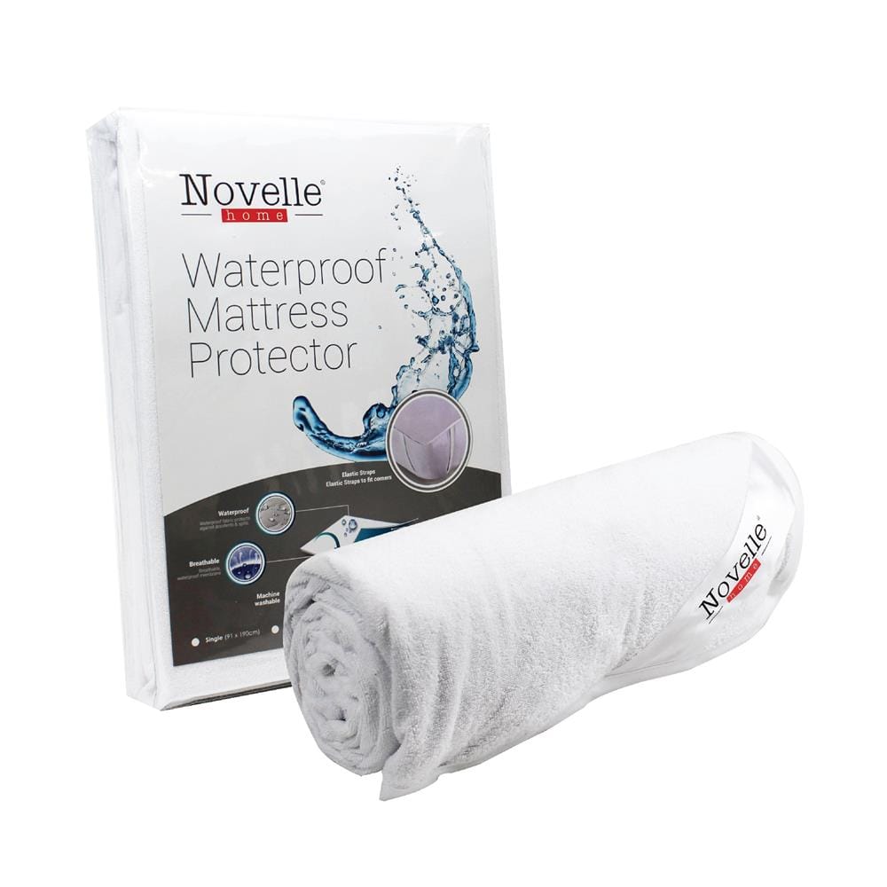 NOVELLE WATERPROOF ELASTIC MATTRESS PROTECTOR SUPER SINGLE SIZE