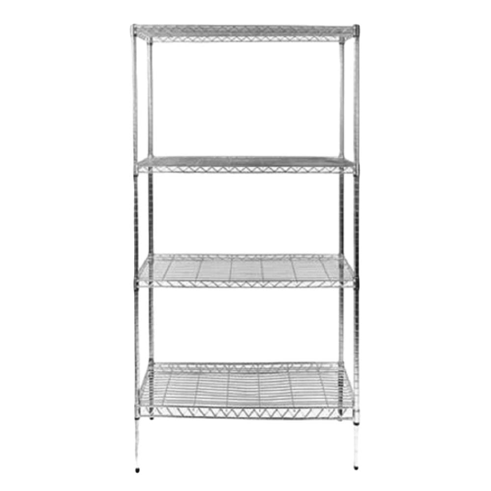 SHELF HEAVY DUTY 4 TIER 120x45x160CM CHR