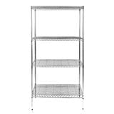 SHELF HEAVY DUTY 4 TIER 120x45x160CM CHR