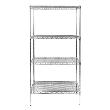SHELF HEAVY DUTY 4 TIER 120x45x160CM CHR