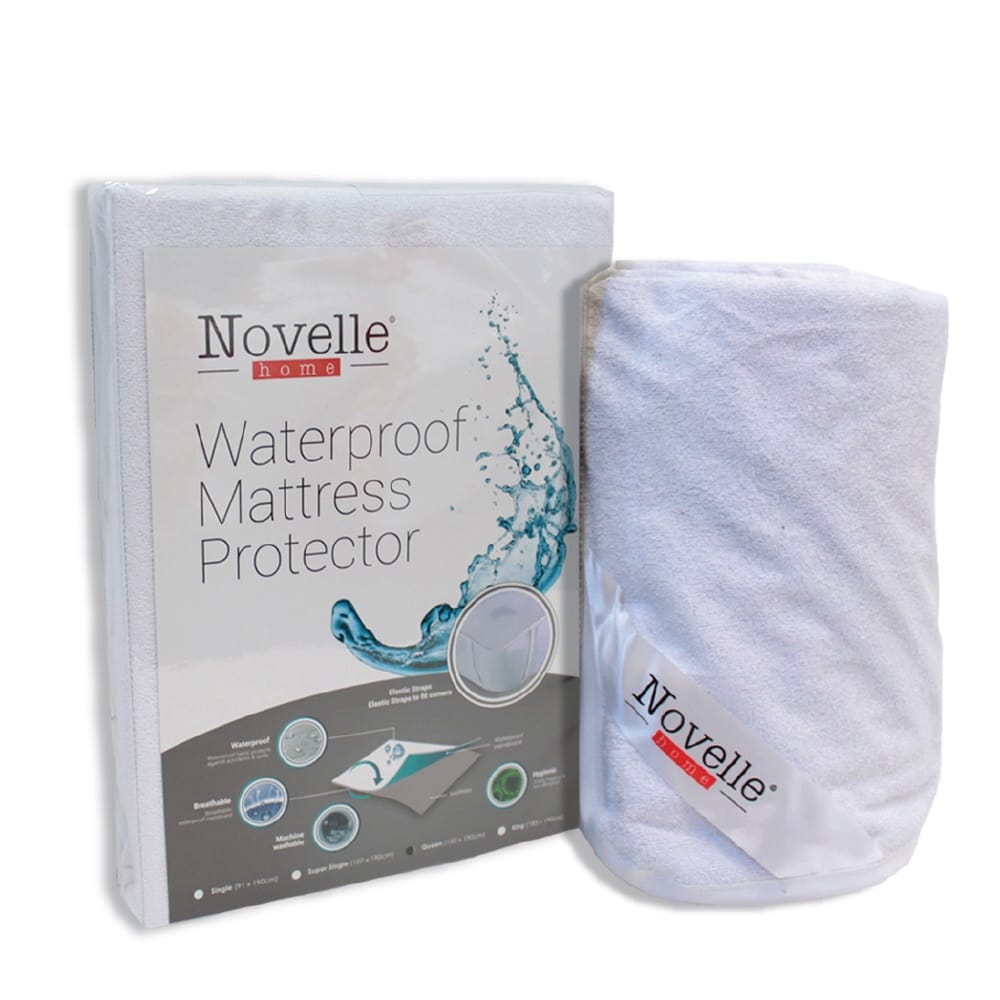 NOVELLE WATERPROOF ELASTIC MATTRESS PROTECTOR KING SIZE