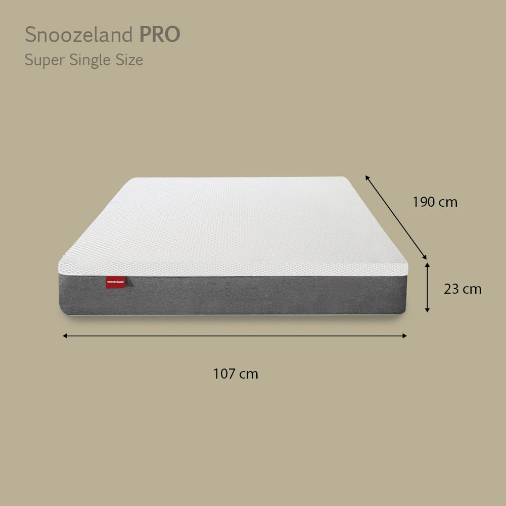 SNOOZELAND MATTRESS PRO SUPER SINGLE