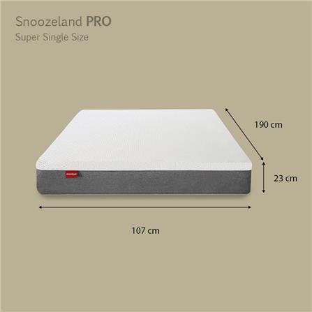 SNOOZELAND MATTRESS PRO SUPER SINGLE