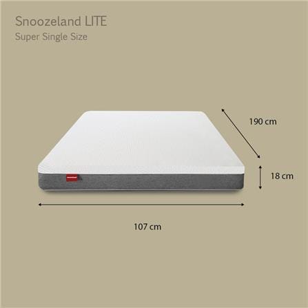 SNOOZELAND MATTRESS LITE SUPER SINGLE