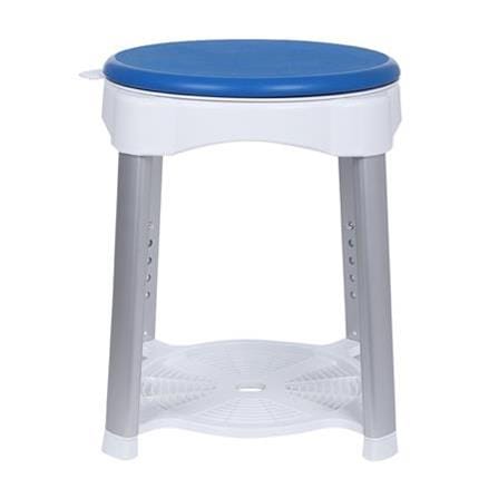 MOYA BATH BENCH 57141A01-PU-BLUE & WHITE H55.5XW36.50XD36.50 CM