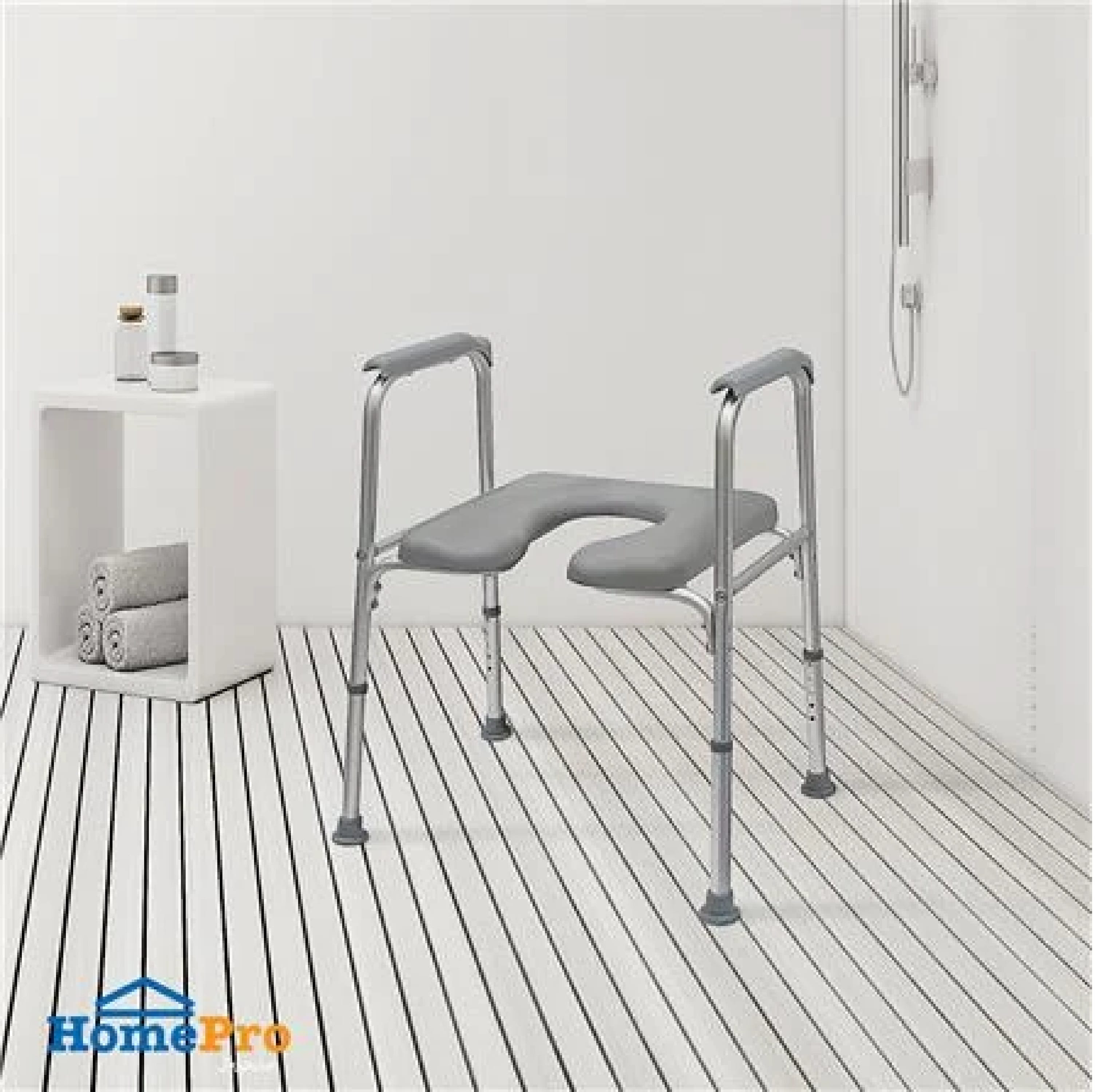 MOYA SHOWER CHAIR RF-JB314PU-AL-GREY
