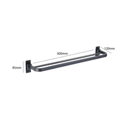 LIVINOX TOWEL BAR LBA-TB6007B-STAINLESS STEEL BLACK H8.50XW60XD13 CM