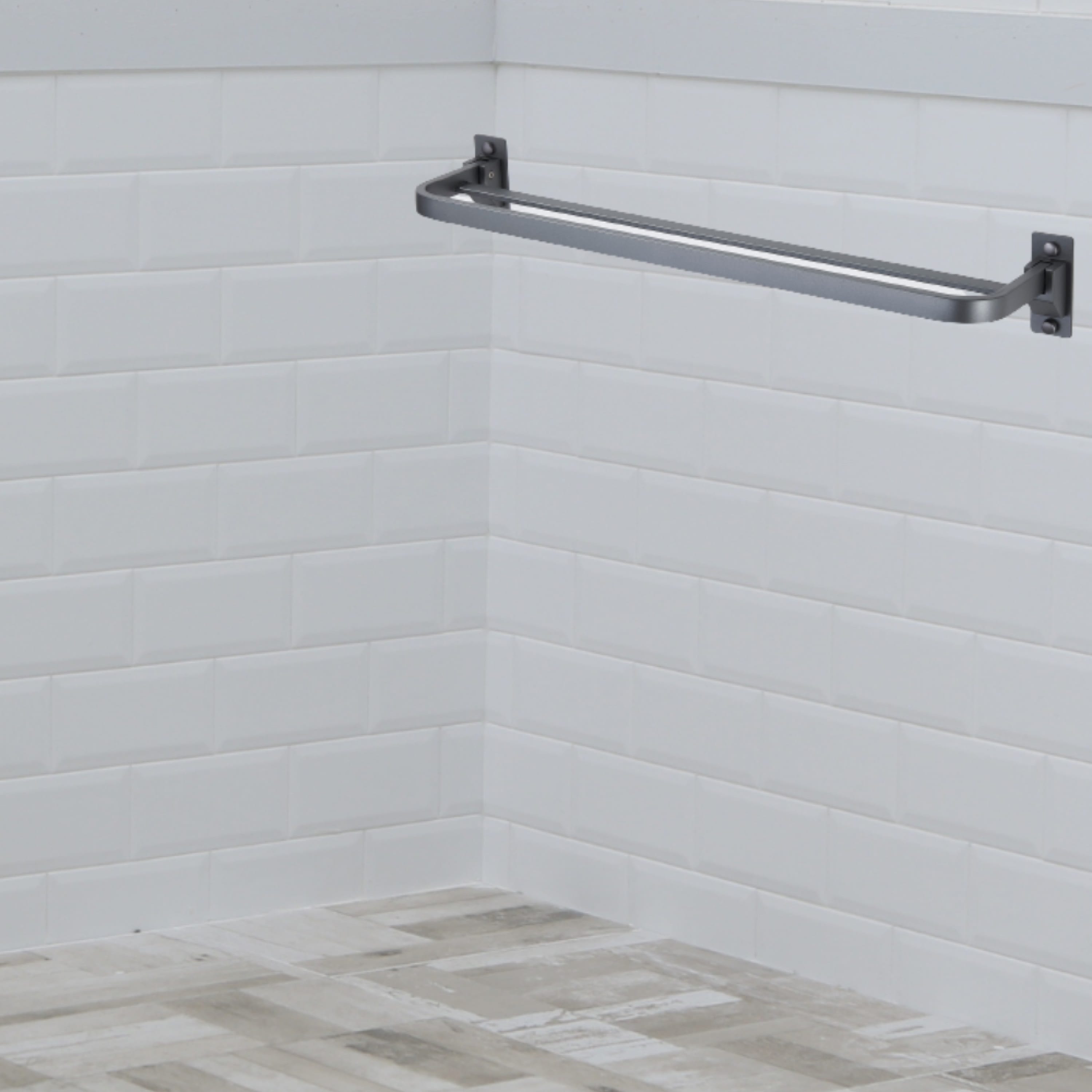 LIVINOX TOWEL BAR LBA-TB7507B-GM GUN METAL H75XW13XD8.50 CM