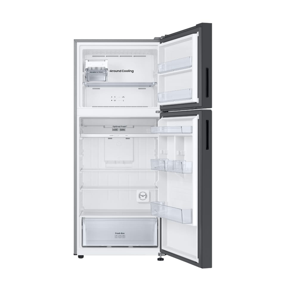 SAMSUNG 2 DOOR REFRIGERATOR RT42CB6644C3ME 427L COTTA WHITE AND CHARCOAL BESPOKE