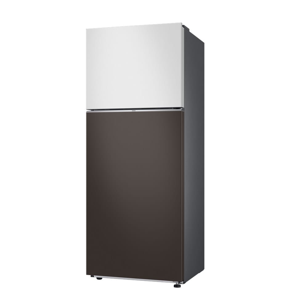 SAMSUNG 2 DOOR REFRIGERATOR RT42CB6644C3ME 427L COTTA WHITE AND CHARCOAL BESPOKE