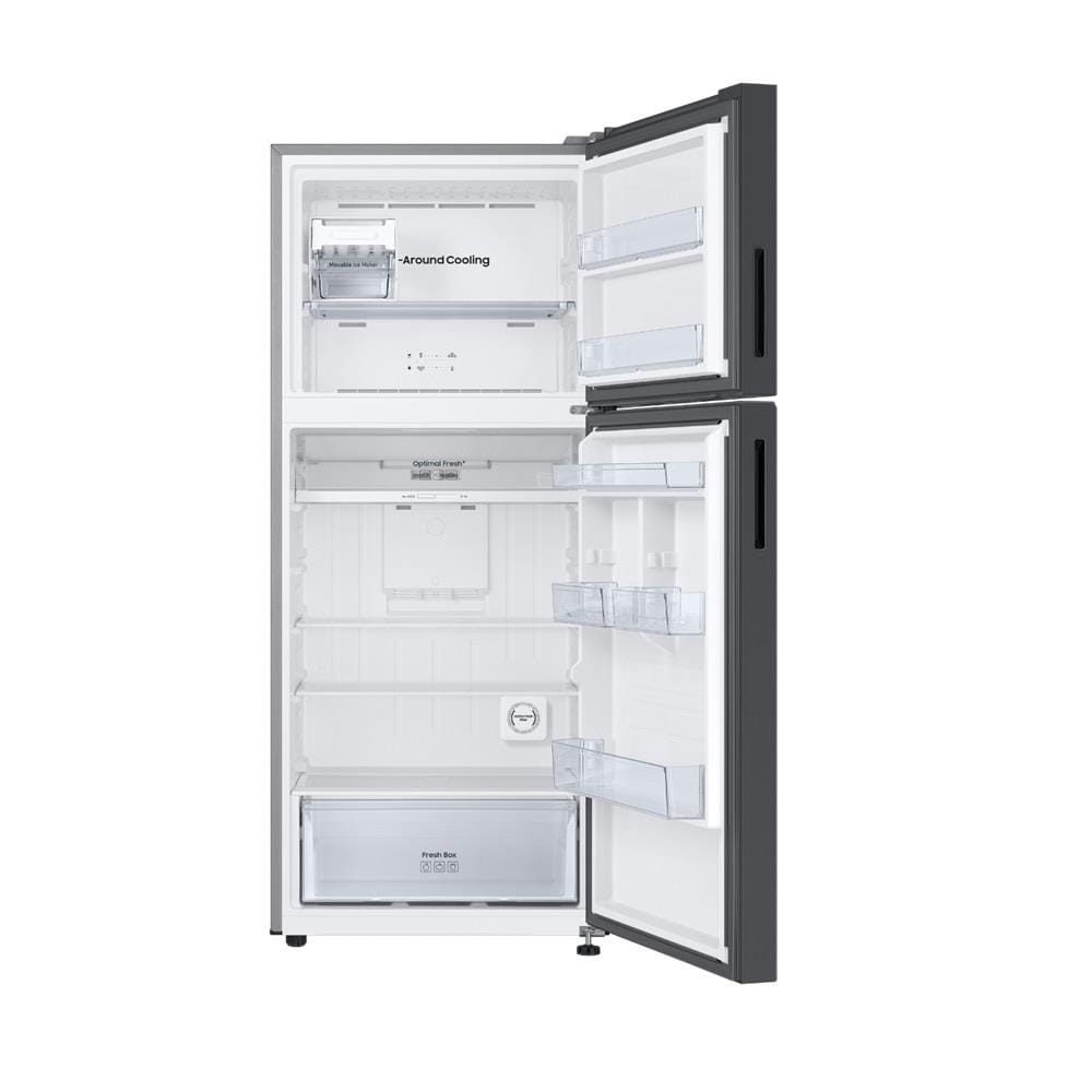 SAMSUNG 2 DOOR REFRIGERATOR RT42CB6644C3ME 427L COTTA WHITE AND CHARCOAL BESPOKE