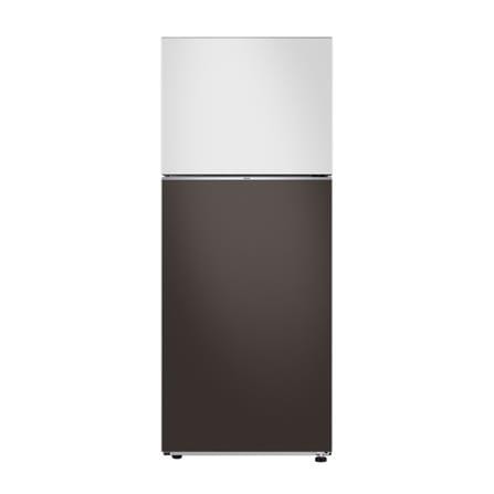 SAMSUNG 2 DOOR REFRIGERATOR RT42CB6644C3ME 427L COTTA WHITE AND CHARCOAL BESPOKE