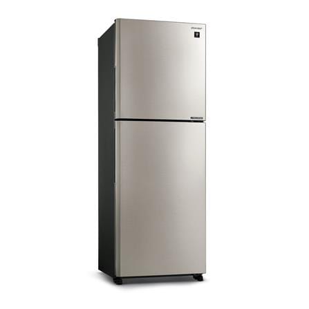 SHARP 2 DOOR REFRIGERATOR SJ4422MSS 440L SILVER FOLIO
