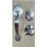 YALE ENTRANCE HANDLE SET NV/CA5057 US15 SATIN NICKEL