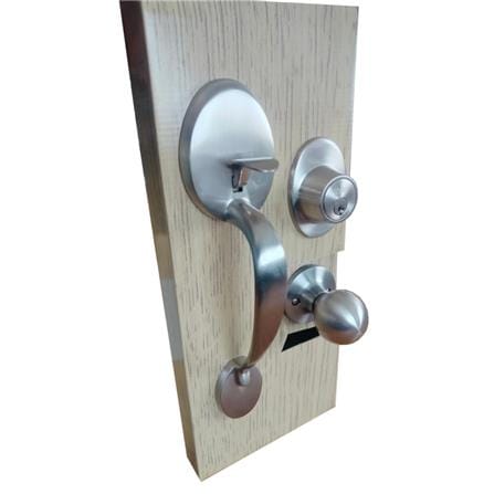 YALE ENTRANCE HANDLE SET NV/CA5057 US15 SATIN NICKEL